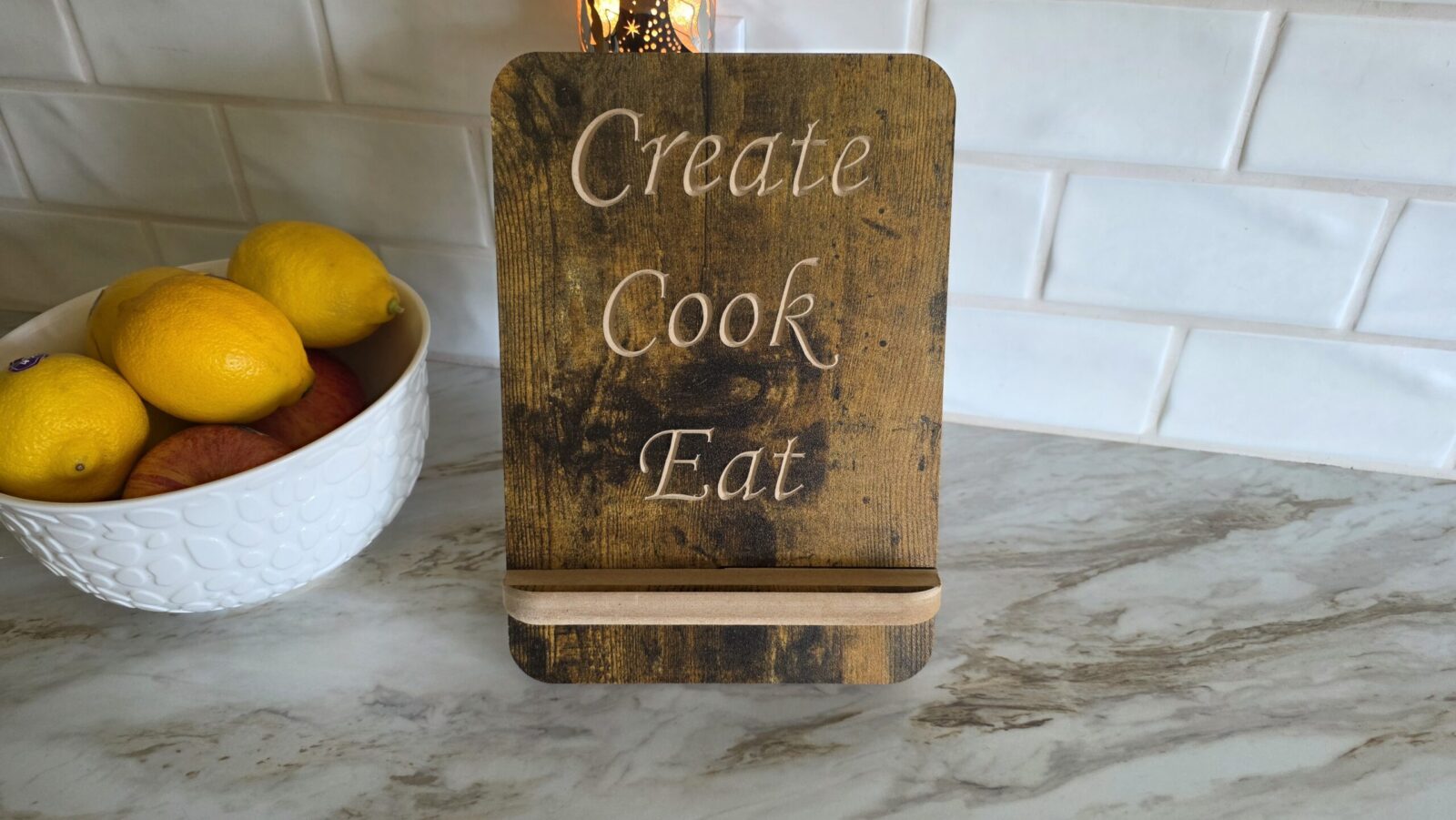 Cookbook / Tablet stand handcrafted in Canada