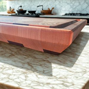 end grain cutting board ergonomic chamfer shield series corner