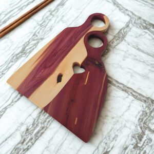 Canadian made wooden charcuterie boards crafted from aromatic cedar